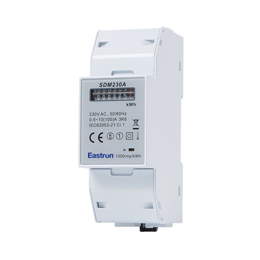 计数器显示 100A单相导轨式电度表，配脉冲输出