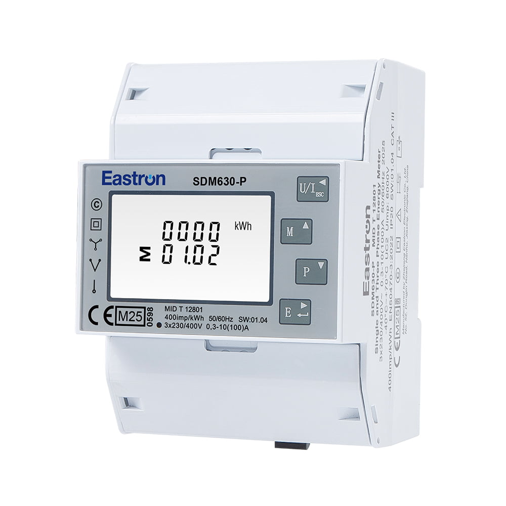 脉冲输出 Din 导轨三相多功能电能表