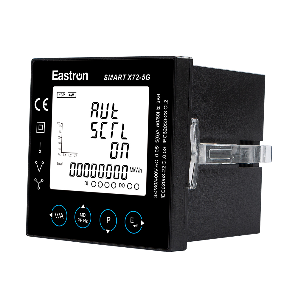 DI/DO RS485 Modbus 72x72 面板式安装多功能电力仪表