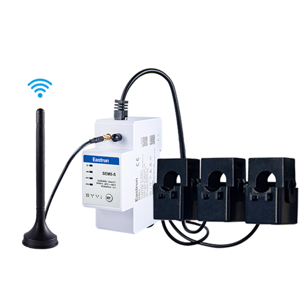 Wi-Fi/RS485/以太网通讯 三合一互感器接入 导轨式三相多功能电能表