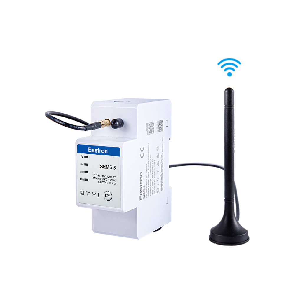 Wi-Fi/RS485/以太网通讯 三合一互感器接入 导轨式三相多功能电能表